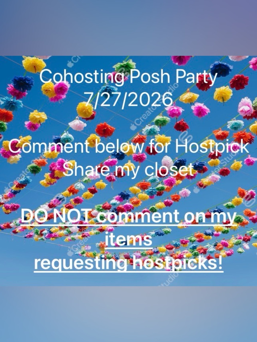 Cohosting Posh Party - Comment ONLY Here